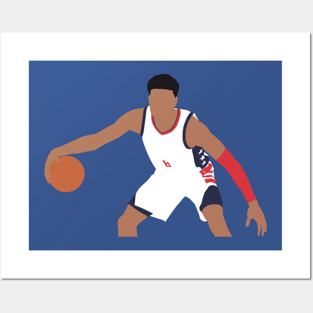 Rui Hachimura Wizards Wall Art by xRatTrapTeesx